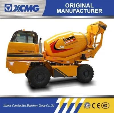 XCMG Factory Slm4 Portable Self Loading Diesel Type Mini Small Concrete Mixer with Pump