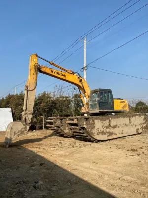 Used 2014 Year Hyundai Swamp Buggy Crawler Excavator Amphibious 215-7