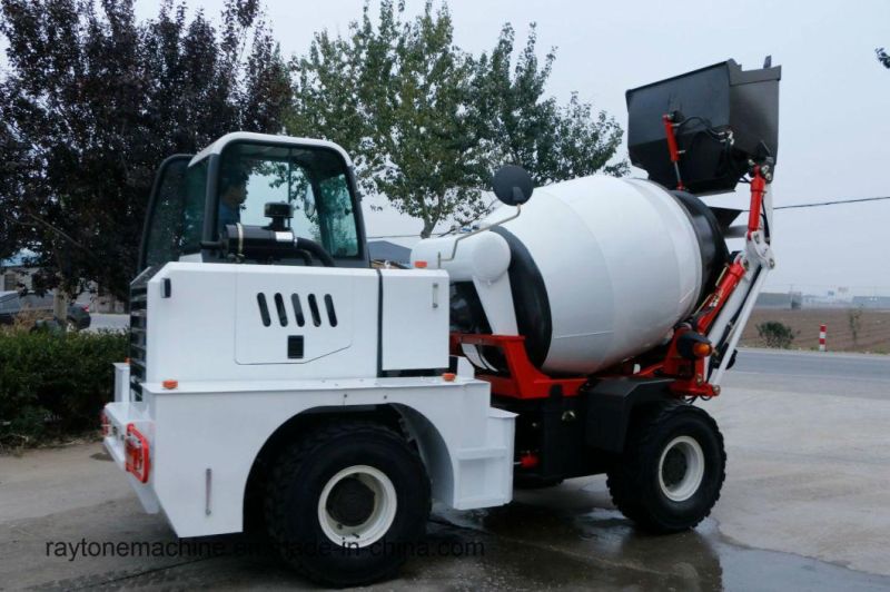 Small Hydraulic Mobile Self Loading Concrete Mixer Truck