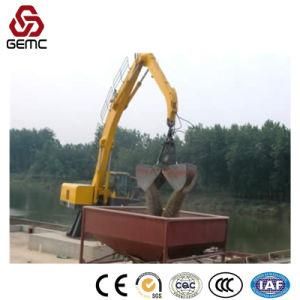 Coal Unloading Excavator for Shipping Coal Barges Unloading Loading