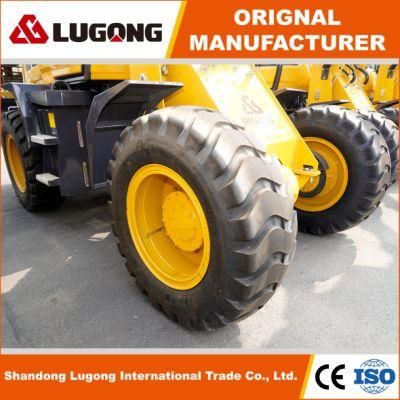 CE Approved Mini Wheel Loader Yuchai Engine 4WD Hoflader with Fork for Farm