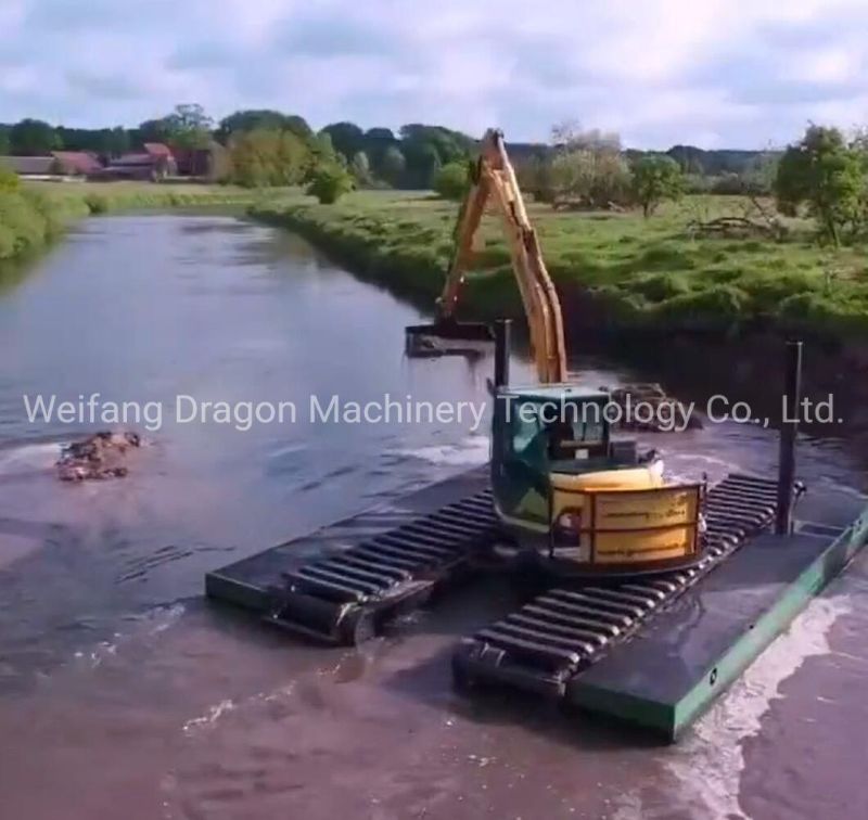 Dragon Hydraulic Spud Amphibious Excavator for Sale