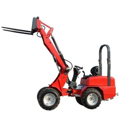 China Mini Articulated Mini Wheel Loader 800kg for Sale