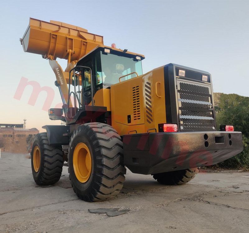 Cheap Price 3ton/4ton/5ton/6ton/7ton/8ton Medium Size Front End Wheel Loader with A/C, 3cbm Bucket Capacity or Fork Concrete Mixer