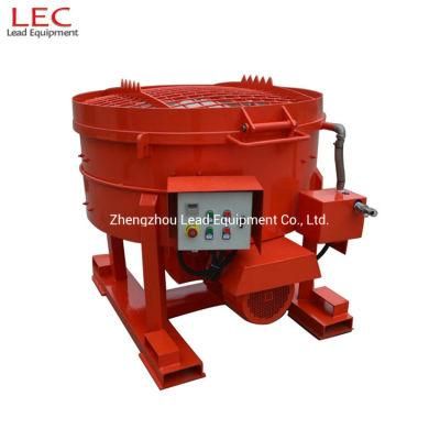 High Quality 250kg Refractory Pan Mixer with Walking Wheel