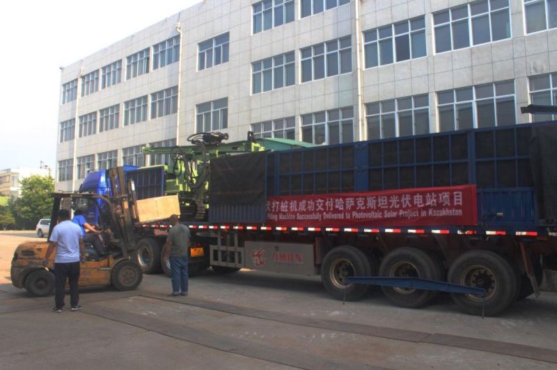 6m Hydraulic Press Solar Pile Ramming Driving Machine