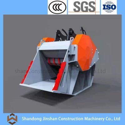 Heavy Duty Construction Machine Attachment Excavator Crusher Jaw Crushing Bucket