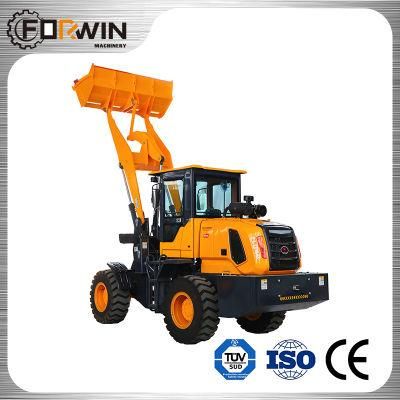 Fw938A 1.8ton CE Compact Construction Agricultural Garden Farm Small Front End Mini Bucket Shovel Boom Wheel Loader with A/C and Cabin Heater