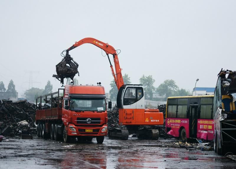 China Bonny Wzy18-8c 18 Ton Hydraulic Material Handler with Orange-Peel Grab