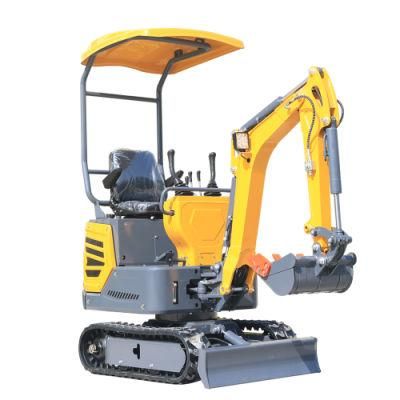 China Famous Brand 1000kg Hydraulic Small Digger Machine Mini Excavator