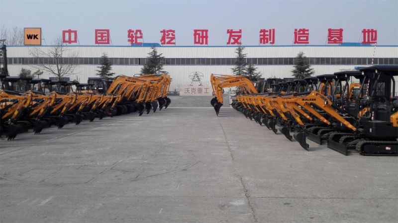 China Factory Wholesale 0.6/0.8/1/1.2/1.5/2ton Mini Mini Excavator Backhoe Excavator Crawler Excavator Tailless Excavator Construction Site/Farm/Garden CE CE