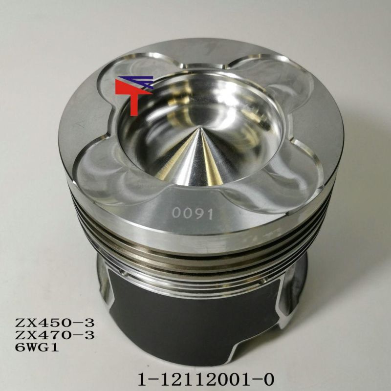 High-Performance Diesel Engine Parts Piston 1-12112001-0 for Excavator Zx450-3 Zx470-3 Engine 6wg1