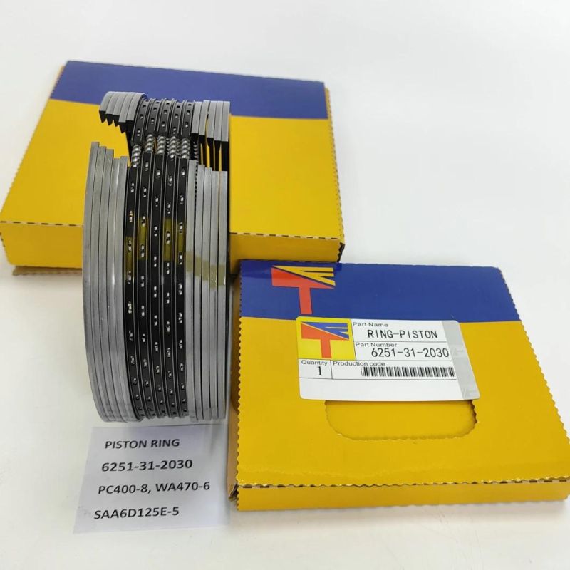 High Quality Diesel Engine Mechanical Parts Piston Ring 6251-31-2030 for Excavator Parts PC400-8 Wheel Loaders Parts Wa470-6 Engine Parst SAA6d125e-5