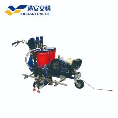Hand-Push Cold-Plastic Airless Road Marking Machine with External-Mixing Application