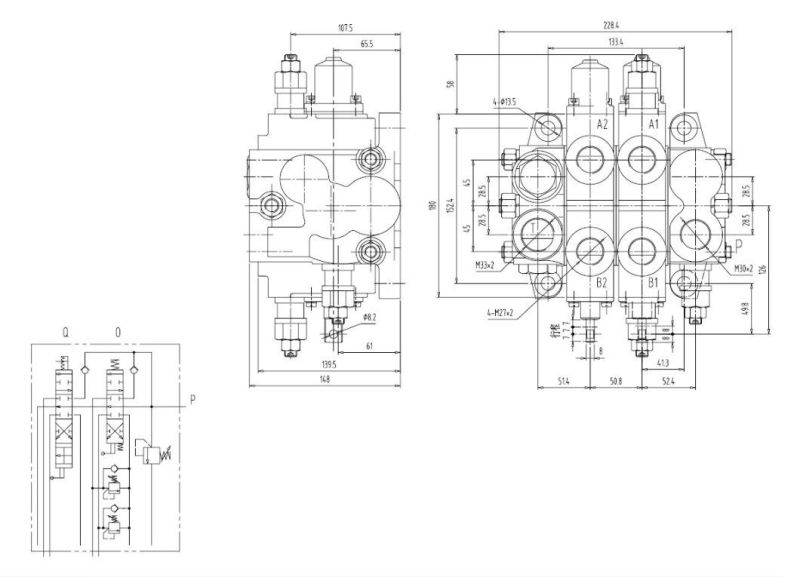 Engineering Machinery Hydraulic Multi-Way Valve