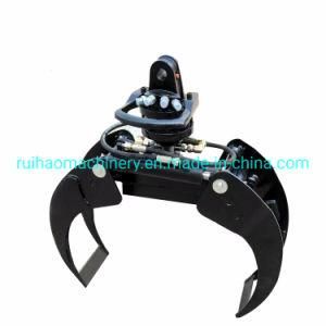 Hydraulic Log Grab Grapple with Crane for Excavator Loader Parts