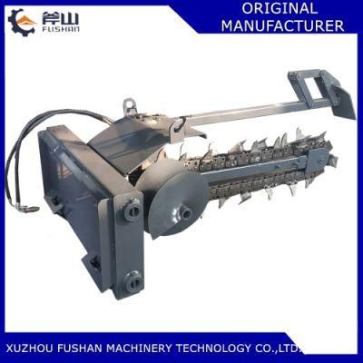 Hydraulic Chain Trencher Excavator Attachment Trenching Machine