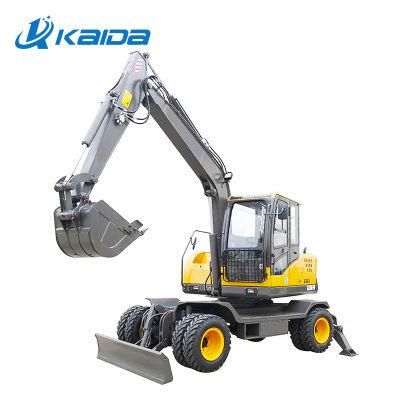Flexible Lightweight Efficient and Fast Wheel Excavator Loader Wheel Excavator 7.8 Ton