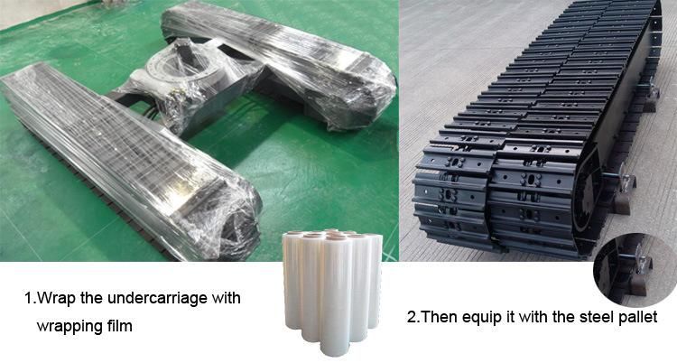 Customized High Standard Crawler Rubber Track Steel Track Undercarriage Chassis with Travel Motor