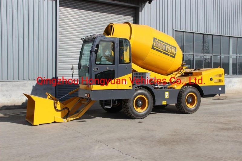 Mobile Portable Self Loading Mini Concrete Truck Mixer Hy400