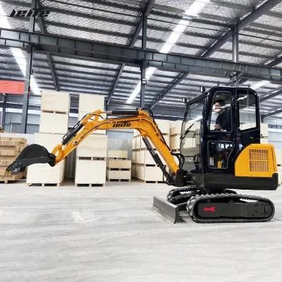 China CE EPA Euro 5 Excavators 1.0t 1.5 T 2.0 Ton Micro Small Crawler Mini Excavator Bucket Digger Hydraulic Kubota
