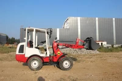 Lgcm ISO Certificate Small Type Wheel Loader 1.2ton with Quick Hitch