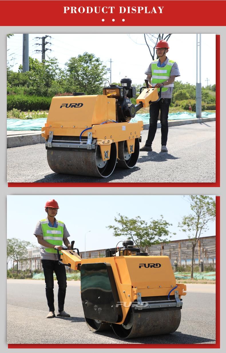 Mini 550kg Walk Behind Road Roller Machine Best Price for Sale