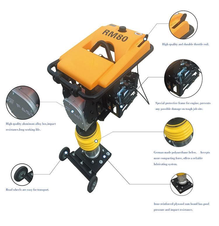 RM80 Gasoline/Diesel Vibratory Impact Tamping Rammer
