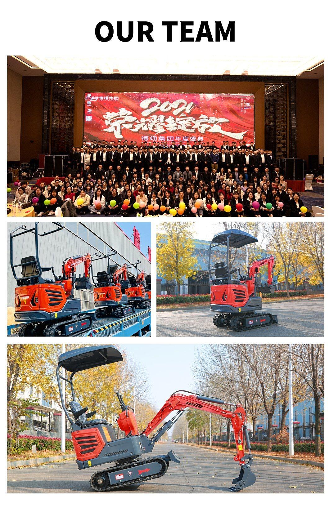 CE Approved Mini Micro Small Crawler Hydraulic Campact Excavators with Minibagger Multifunctional Attachments Digging Machine Compact Excavator