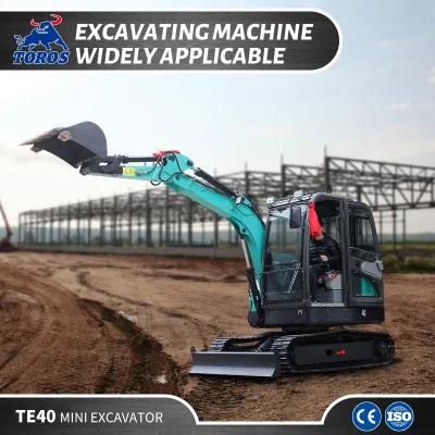 Hot Sale 4ton Mini Excavator with Euro5 Yanmar Engine