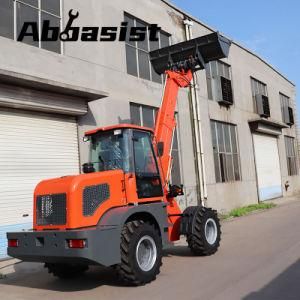 CE ISO SGS OEM AL2500T High Lift Bucket Gear Box Joystick 2500kg Telescopic Loader with Luxury Cabin