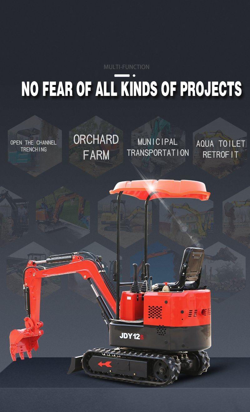 EPA CE 1200kg 1.2ton Mini Crawler Excavator for Sale