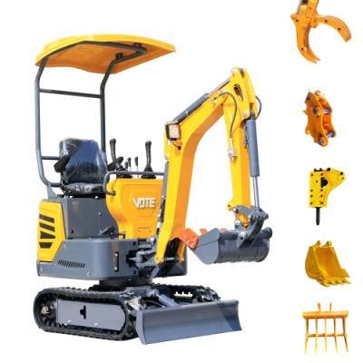 CE EPA Euro 5 China Mini Digger Hydraulic Pilot Excavator 1 Ton 2 Ton 3 Ton Crawler Micro Home Machinery Mini Excavator