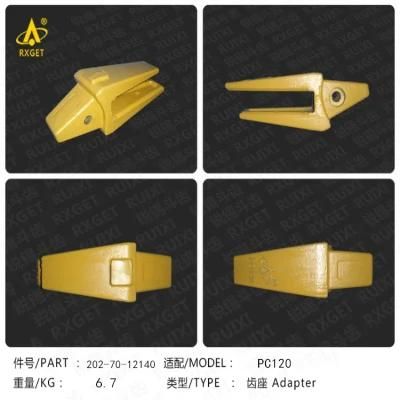 202-70-12140 Komatsu PC120 Series Bucket Tooth Adapter, Construction Machine Spare Parts, Excavator Bucket Teeth