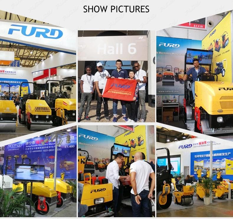 Manual Road Roller Full Hydraulic Smooth Wheeled Roller for Asphalt Roads