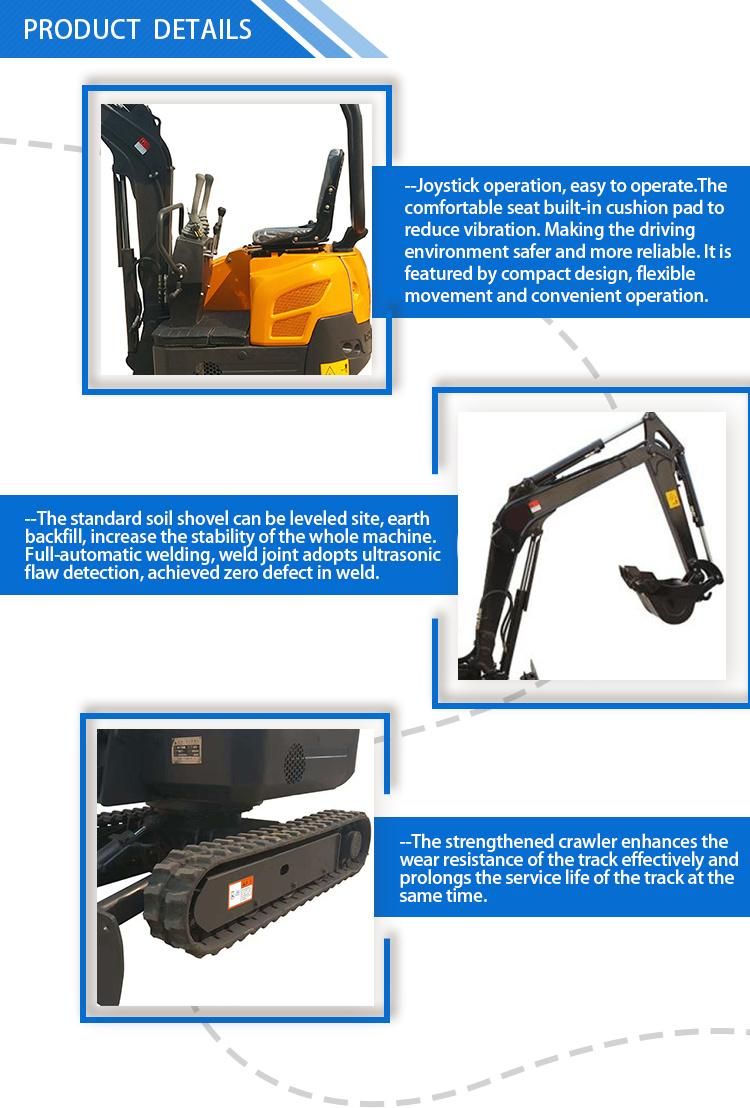 China Supplier with CE, Euro 5 Engine Mini Excavator Kingway