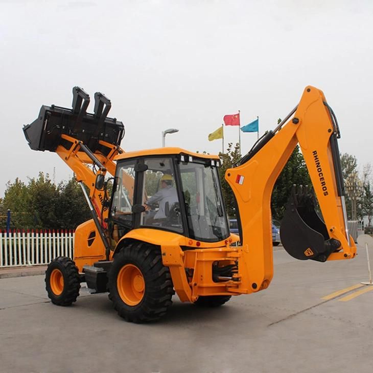 Xiniu Mini Digger Backhoe Wheel Loader Xn880 0.8 Ton