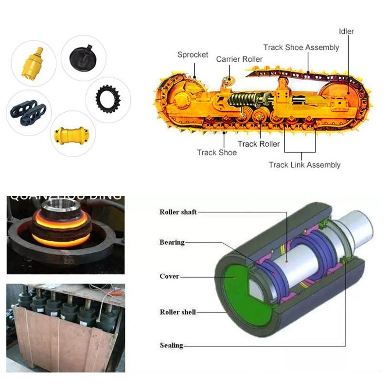 Excavator Parts PC300, PC400 Carrier Roller for Komatsu