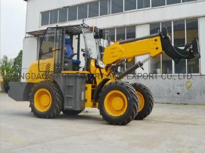 Cummins Engine Mini Telescopic Wheel Loader with Multi Attachments