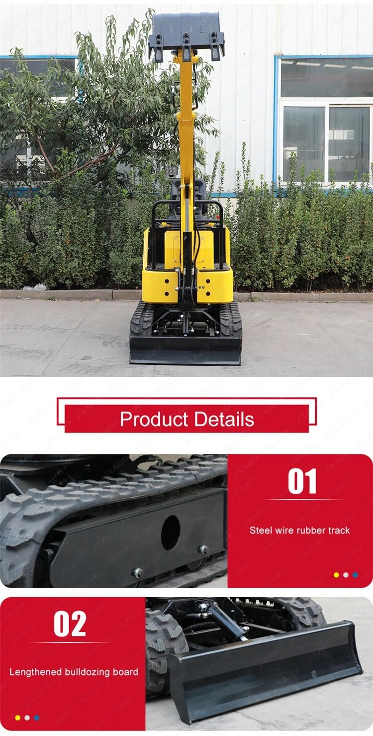 Brand New 1ton Crawler Excavator Bagger with Good Price Fwj-900