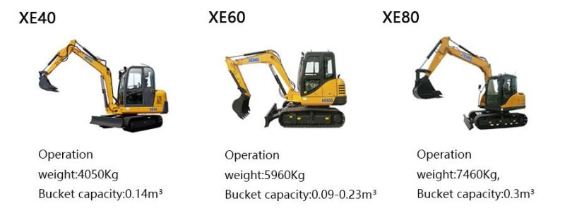 XCMG Brand Excavator Machinery 1 Ton-7000 Ton Excavator China Top Excavator Machine with Excavator Parts for Sale