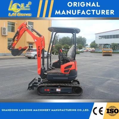 Lgcm CE EPA Approved Rubber Track Micro Digger for Sale