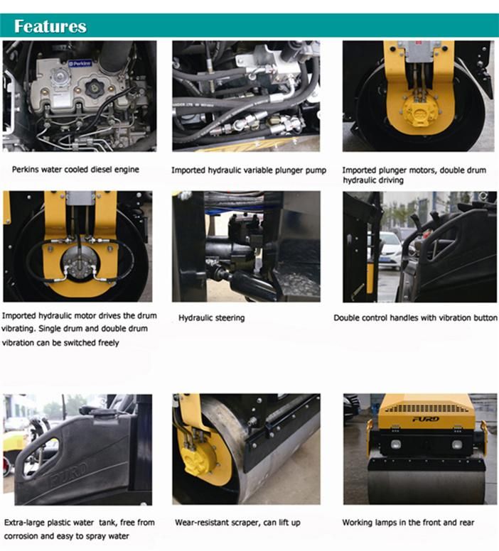 3ton Full Hydraulic Vibratory Road Roller with Ce Certificate