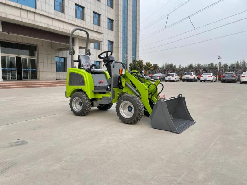 CE Approved 0.5ton Mini Electric Wheel Loader Small Loader with Pallet Forks