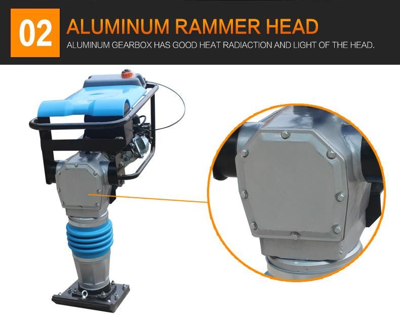 Hcr110 Vibrating Rammer Gasoline Tamping Rammer Petrol Vibration Rammer