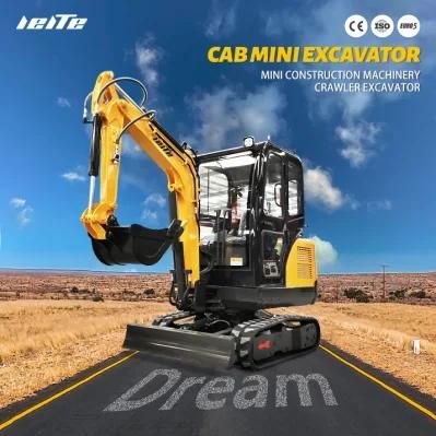Wholesale Hydraulic Crawler Mini Excavator Machine Chinese Small Digger 1 Ton 1.5ton 2ton 2.5ton 3tonmini Excavator for Sale