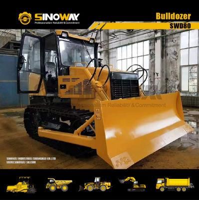 China 80HP Compact Bulldozer for Argriculture and Construction