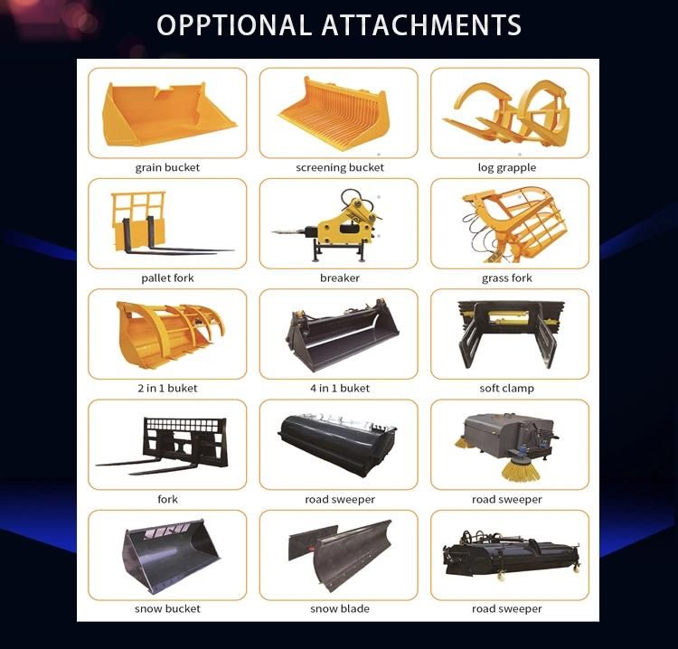 Lugong Best Performance Farming Equipment Front End Mini Wheel Loader