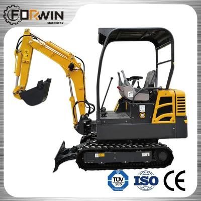 Chinese Mini Excavator Small Digger 1 Ton Excavator with Rubber Track for Sale
