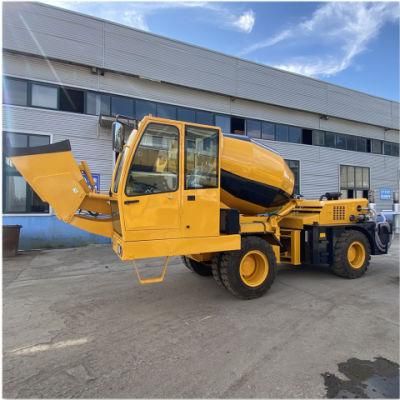 2.6cbm Articulated Frame Chassis Portable Cement Mixer Truck